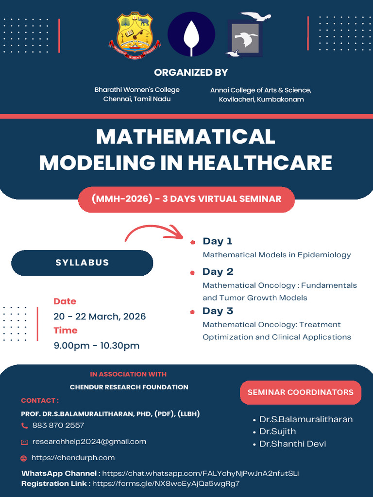 Mathematical Modeling in Healthcare - Brochure | PDF | Mathematics ...