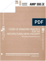 ANSI AMP - 555-92 Code of Standard Practice For The Architectural Metal Industry