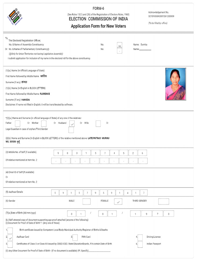 Signed S27 Form 10 S27010O6N3001261200009 Form6S270 | PDF
