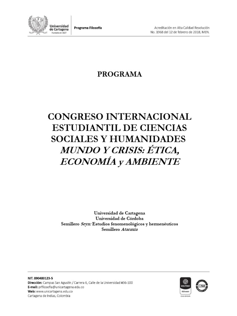 Programa Final Congreso 2025 | PDF | Colombia