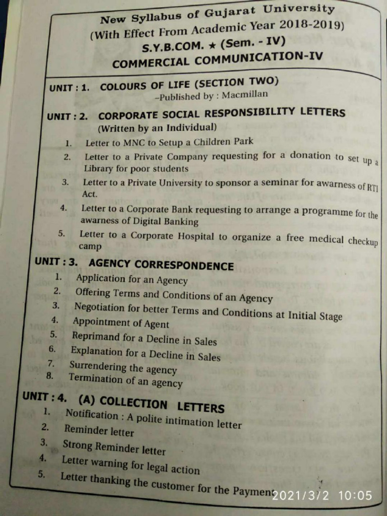 Unit 1 CC Bcom Sem 4 Gu | PDF