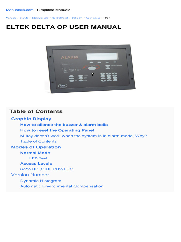 Eltek Delta Op User Manual: Graphic Display | PDF | Computer Science ...