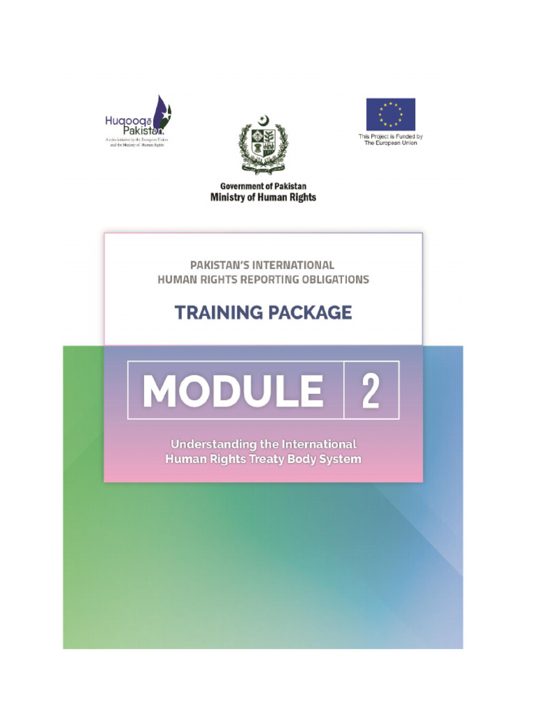 Mod 2 Understanding The Int HR Treaty Body System With Cover | PDF ...