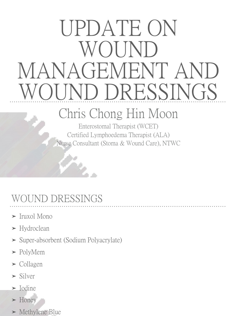 2024 Update On Wound Management and Wound Dressings | PDF | Wound ...