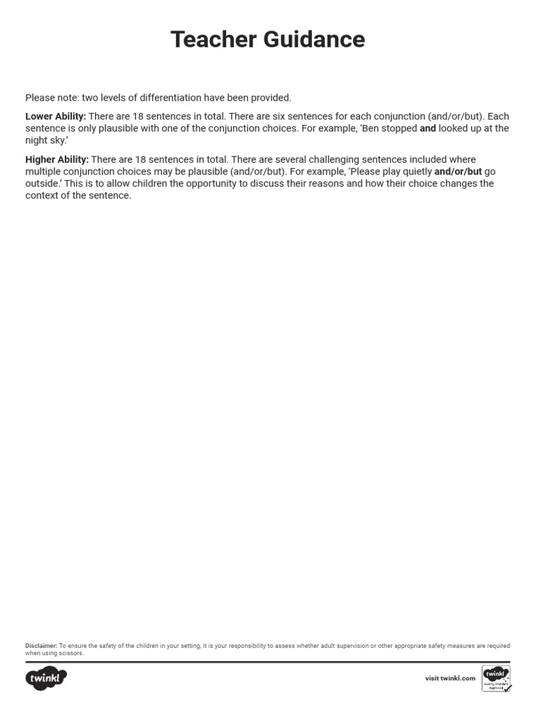 Teacher Guidance | PDF