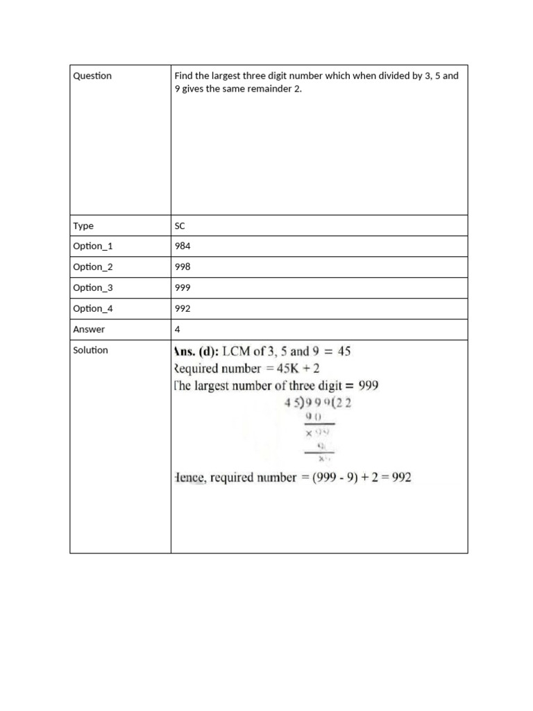 Math 03 Test | PDF