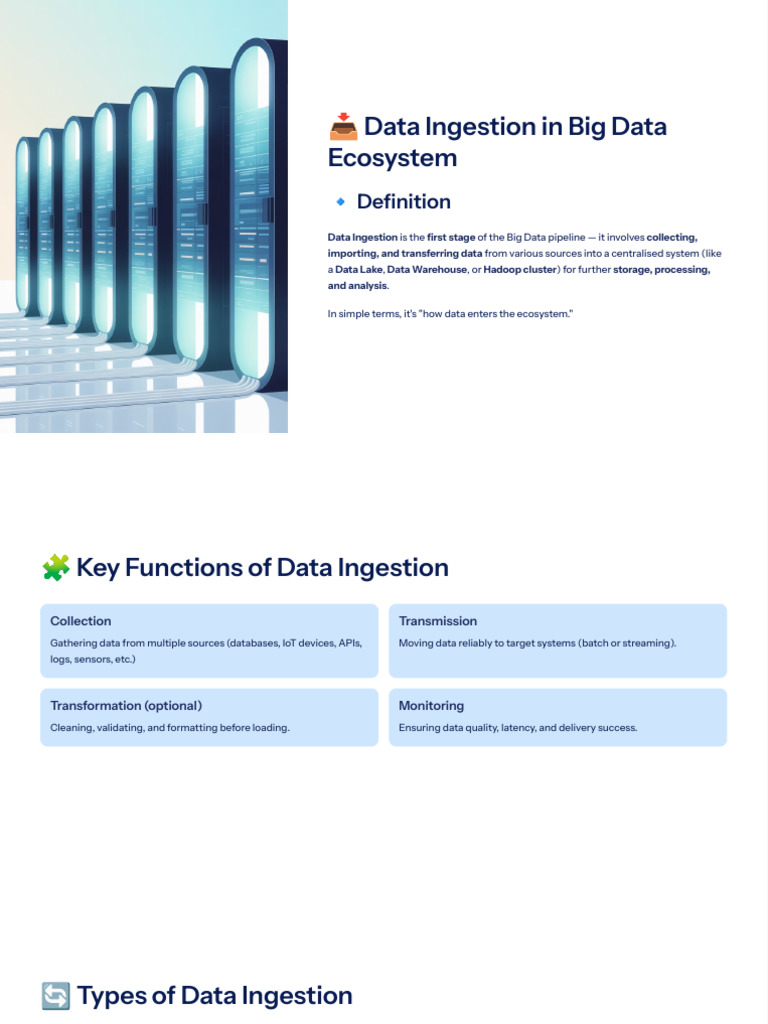 2 Data Ingestion in Big Data Ecosystem | PDF | Big Data | Internet Of ...