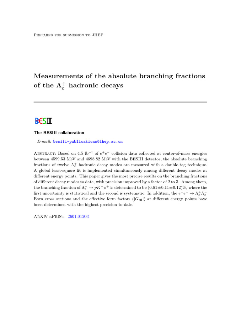 Measurements of The Absolute Branching Fractions of The Hadronic Decays ...