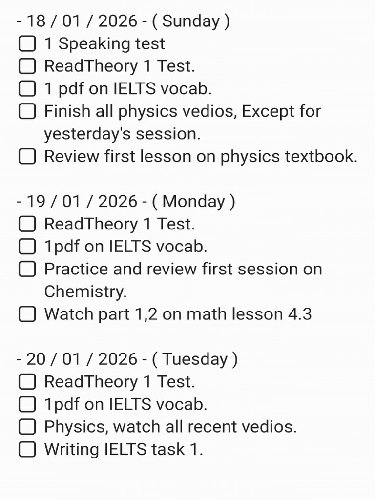 School Tasks | PDF