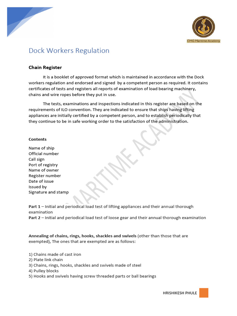 Chain Register | PDF