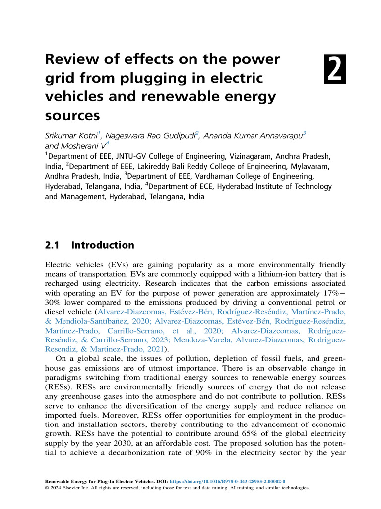 Renewable Energy For Plug-In Electric Vehicles (2) - 26-40 | PDF ...
