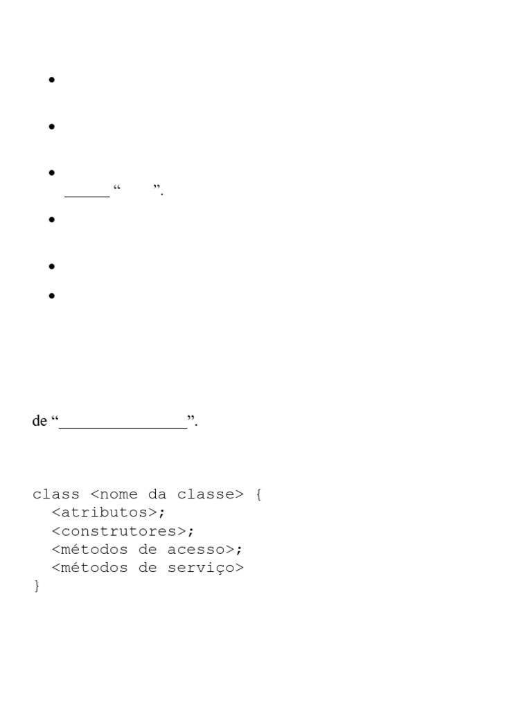 Construtores | PDF | Método (programação de computadores) | Java ...
