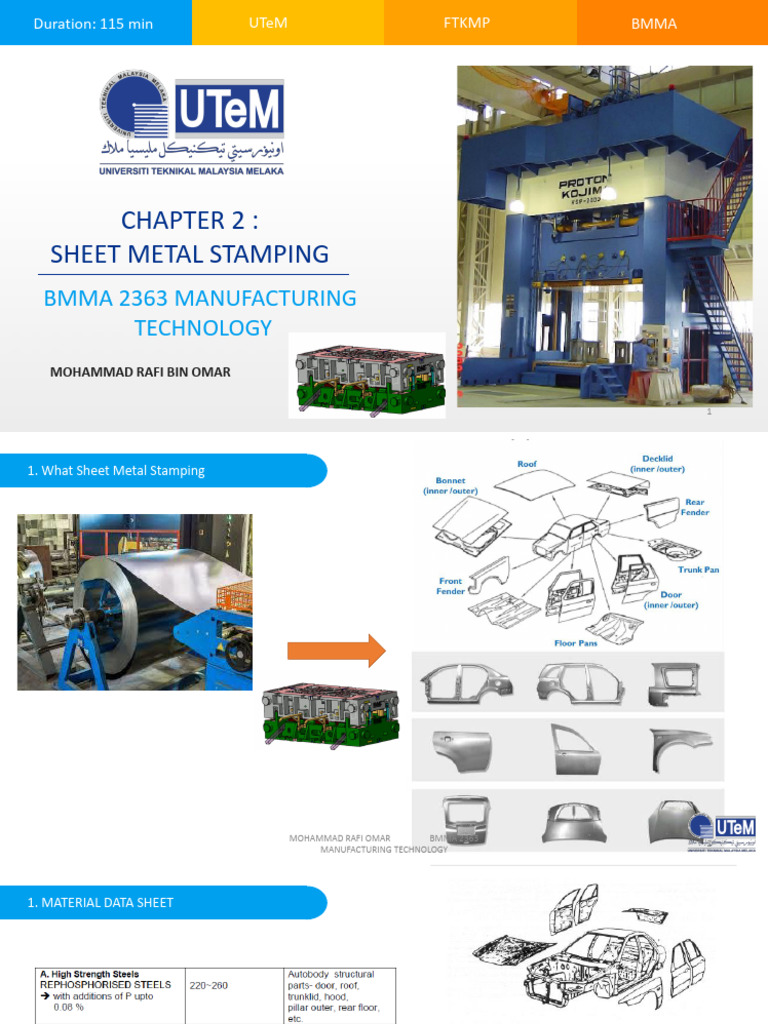 Chapter 2 Sheet Metal Stamping - Student Version | PDF | Sheet Metal ...