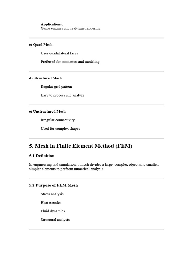 Mesh Note-5 | PDF