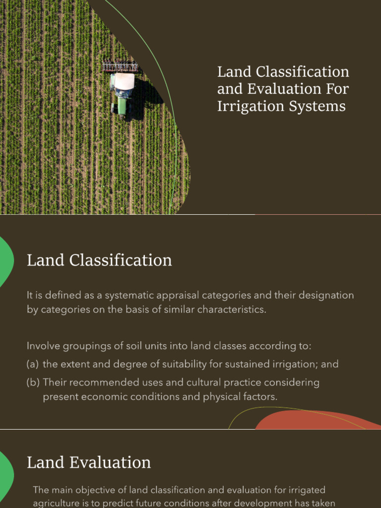 Land Suitability For Irrigated Areas | PDF