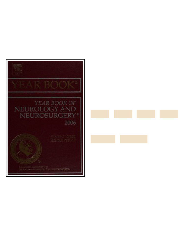 The year book of neurology and neurosurgery : 2006 ebook portable ...