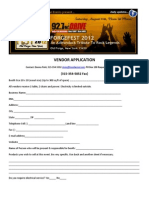 Forgefest 2012 Vendor Application