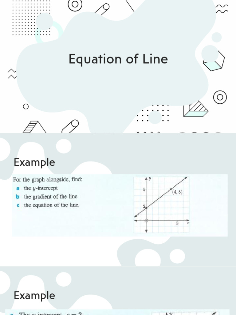 Equation of Line Part 2 | PDF