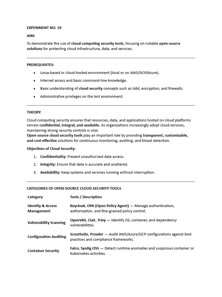 Exp 10 | PDF | Cloud Computing | Security