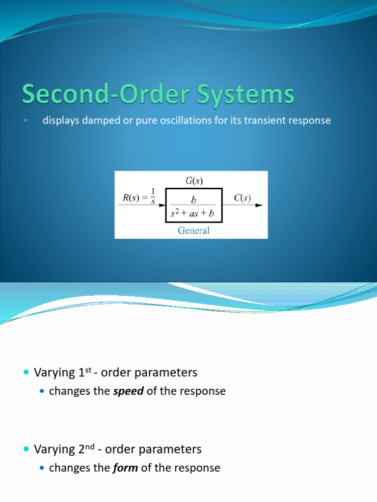ppt8_Time Response_2nd Order | PDF | Damping | Telecommunications ...