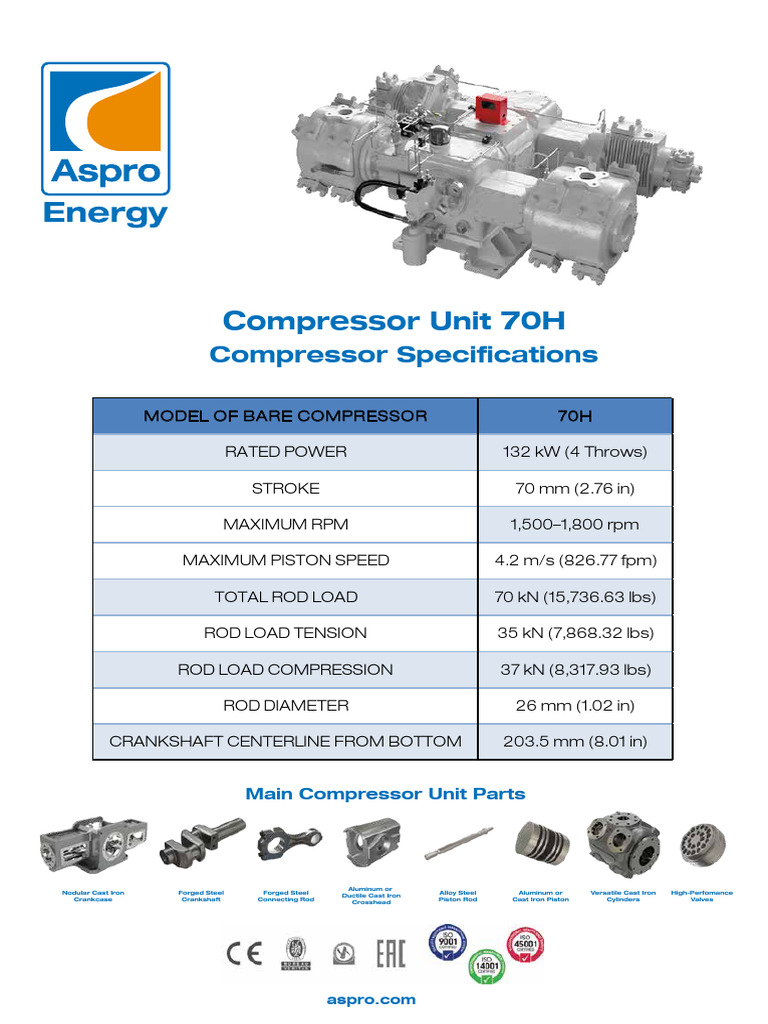 Compressor Unit 70H | PDF