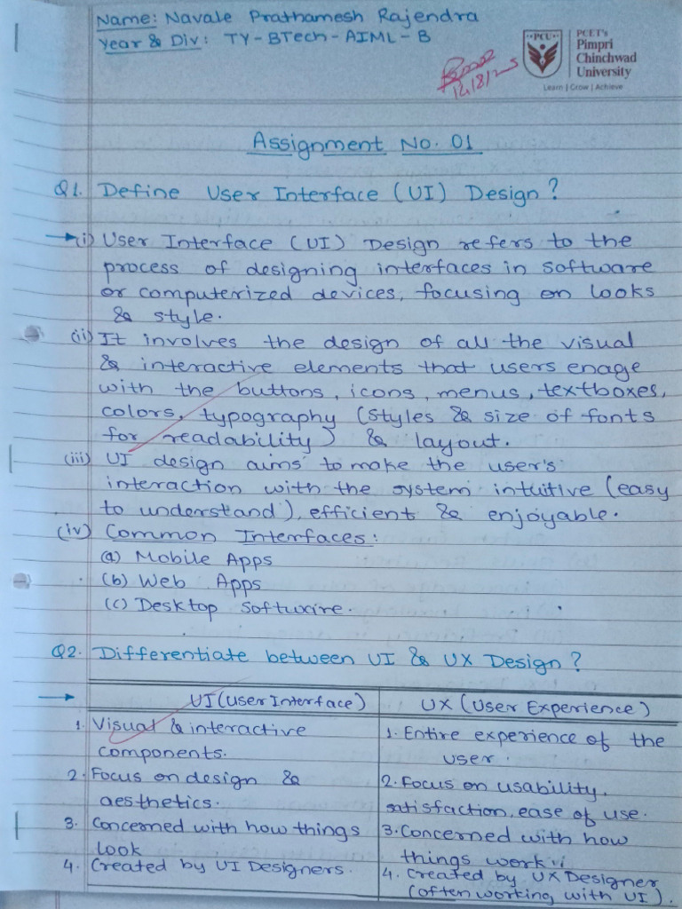 UI-UX Assignment 01 | PDF