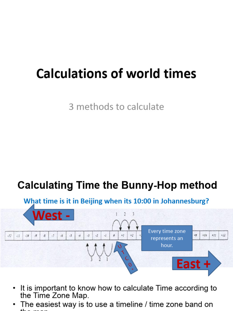 Calculation of World Times | PDF | Spacetime | Geography