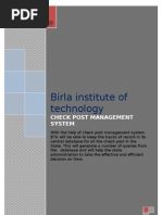 Checkpost Management System