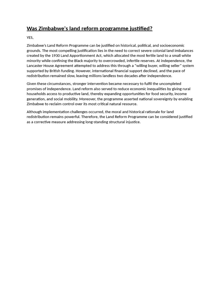 Yes It Was Justified | PDF