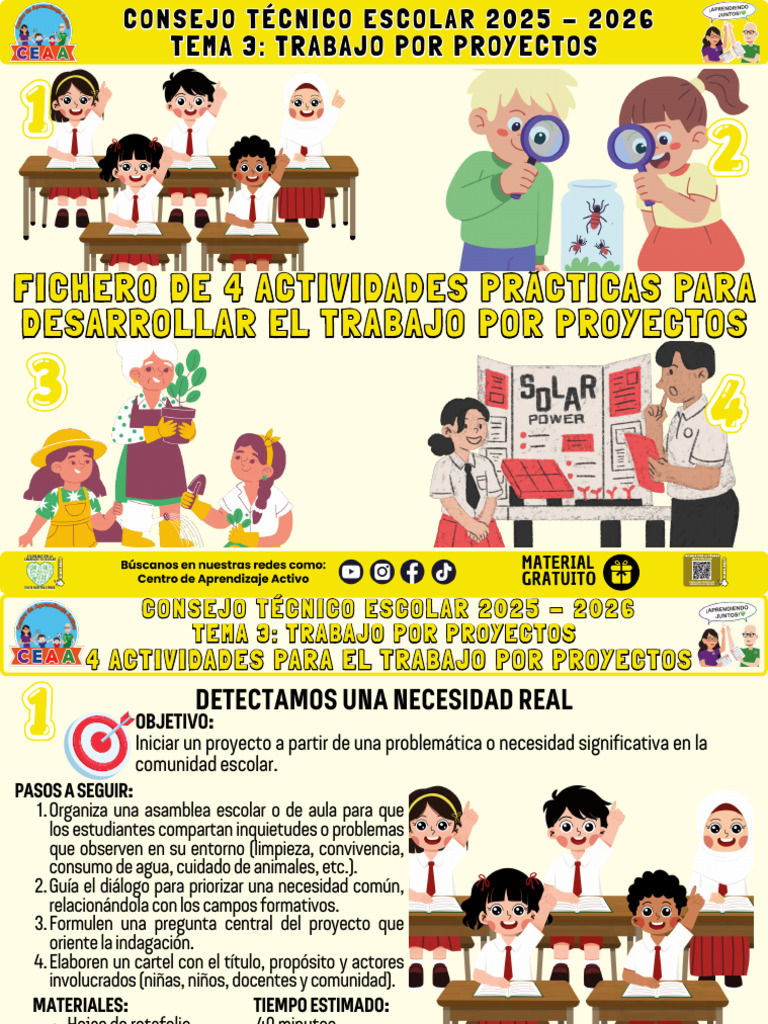 Tema 3 Trabajo Por Proyectos | PDF | Aprendizaje