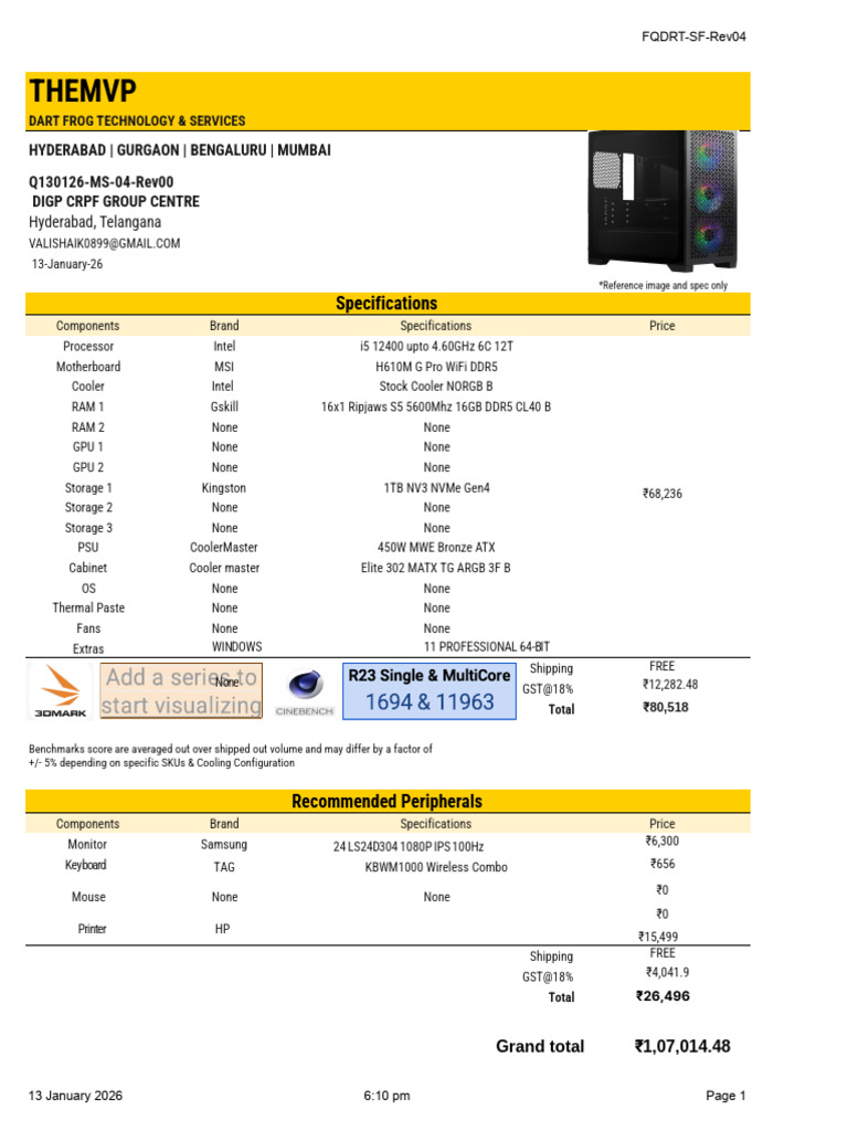 Q130126 MS 04 Rev00 | PDF | Computer Hardware | Computer Science