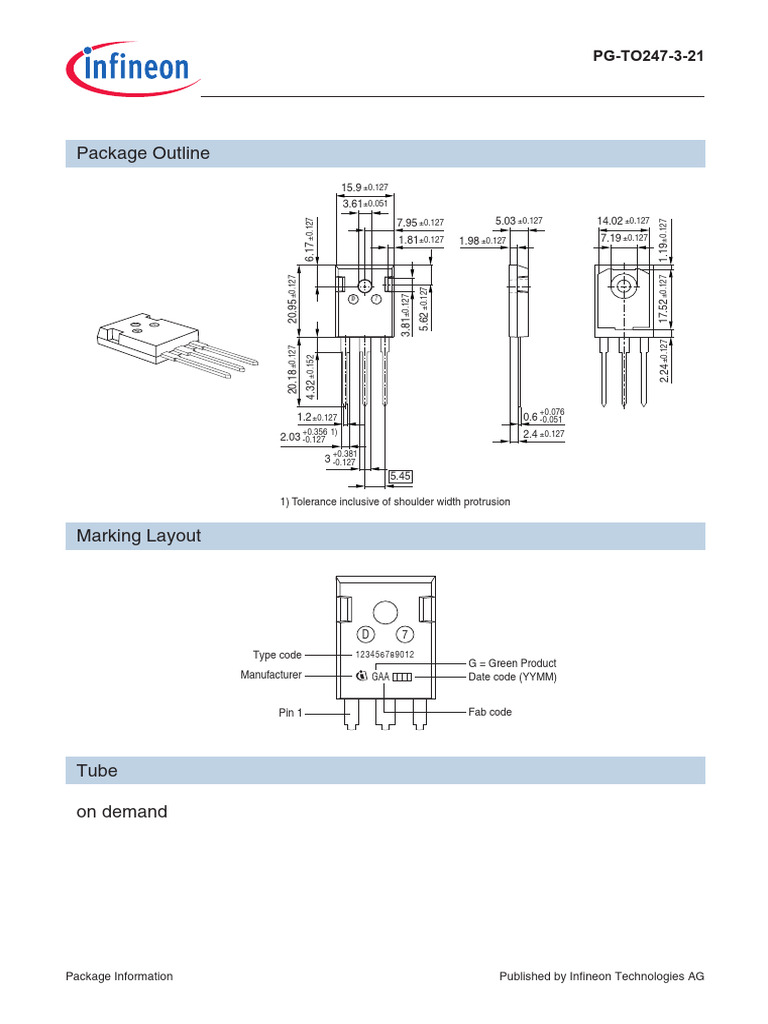 PG TO247!3!21 Package Overview | PDF