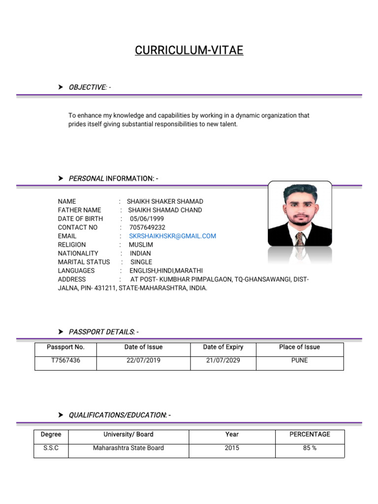 CV For Abd | PDF