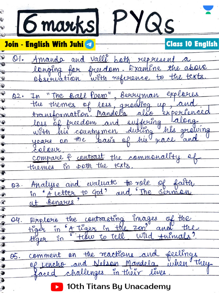 PYQs 6 Marks | PDF