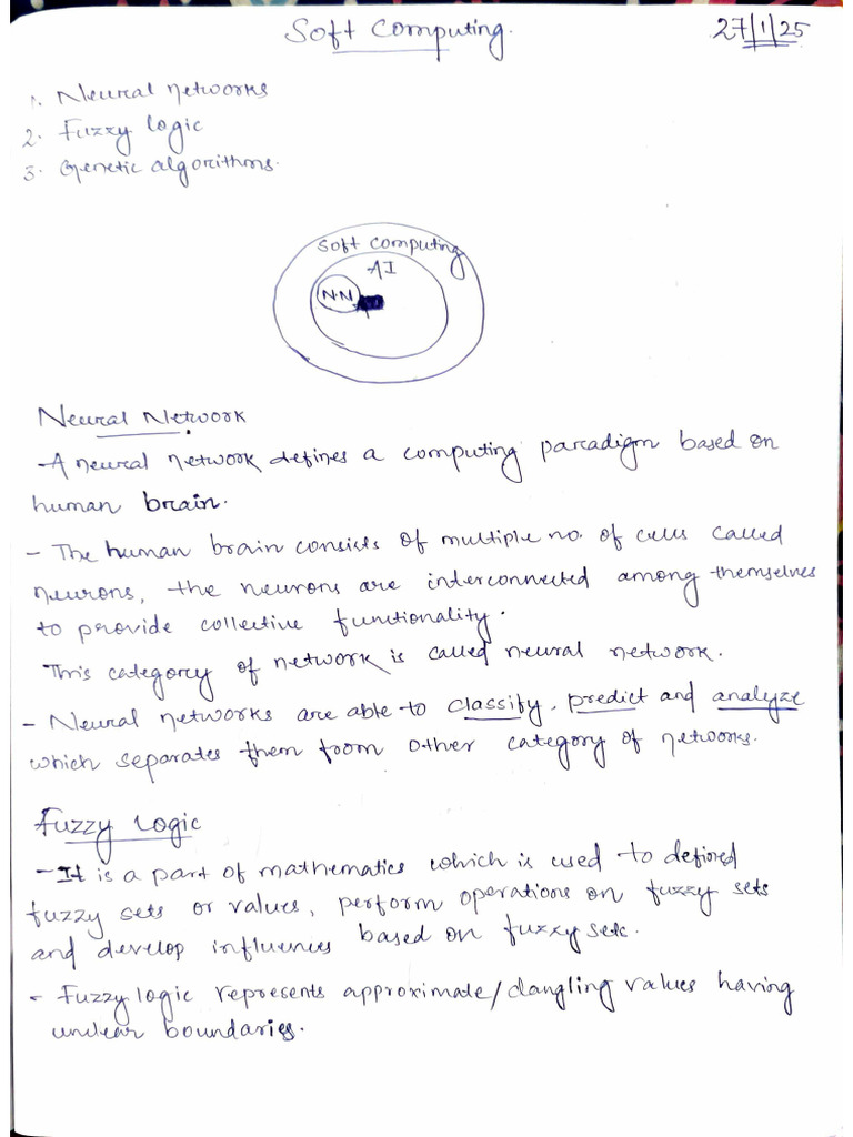 SC Notes Part1 | PDF