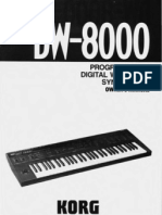 Korg DW 8000 - Owner Manual