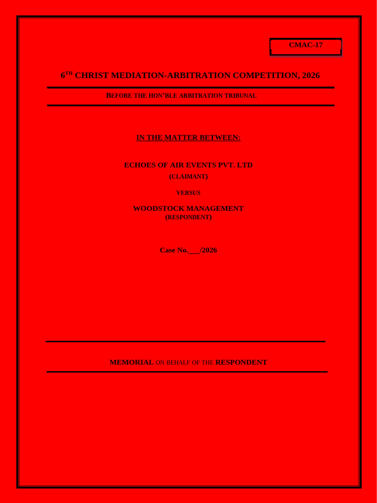 Tc-17 Respondent Christ Med - Arb Memo | PDF | Arbitration | Estoppel