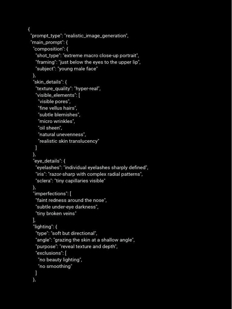 Example To Realistic Face Prompt | PDF