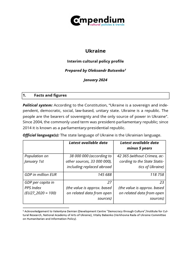 Ukraine Interim 012024 | PDF | Ukraine | Soviet Union