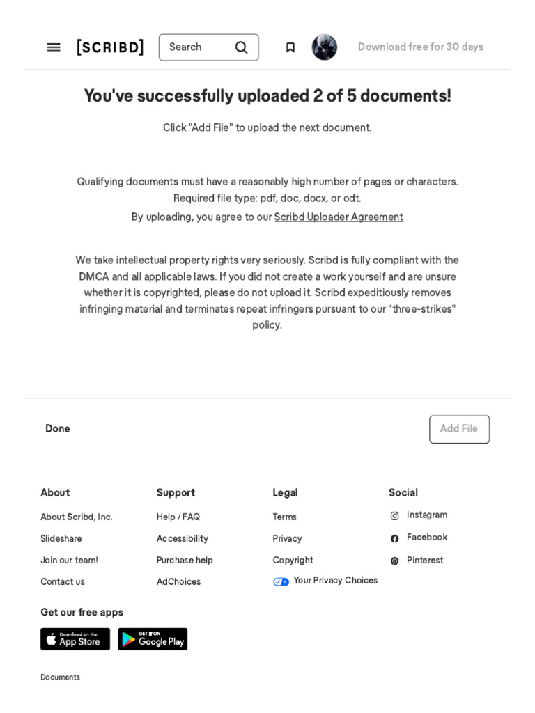 Upload A Document - Scribd | PDF