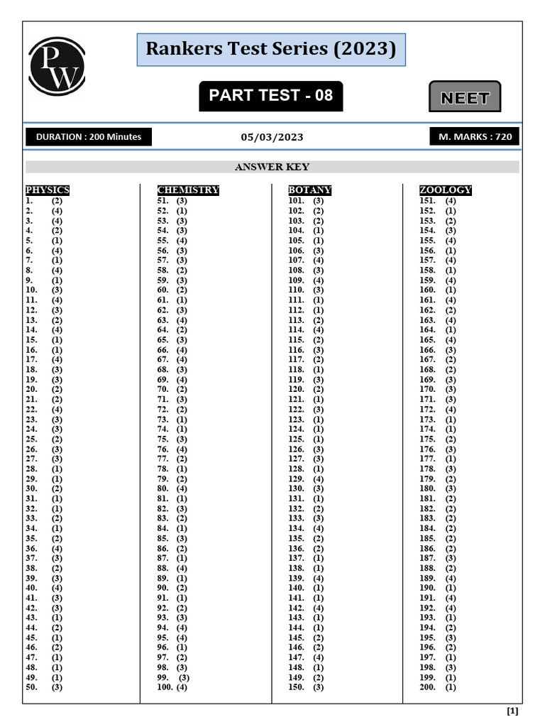 Part Test - 08 Solutions | PDF | Adsorption | Gibbs Free Energy