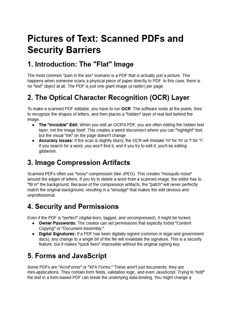 Scanned Documents and Security | PDF | Image Processing | Computer Graphics