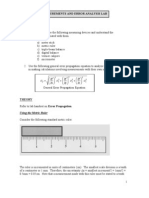 Measurements and Error Analysis