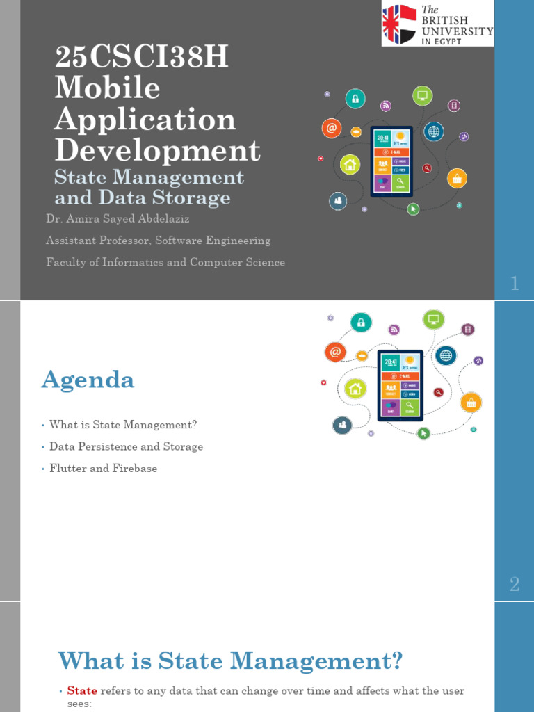 25CSCI38H Mobile Appliction Development Lecture 6 - State Management ...