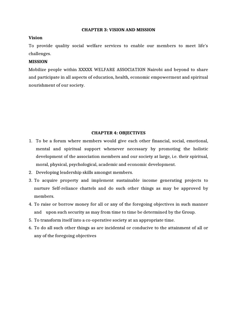 Chapter 3: Vision and Mission Vision | PDF