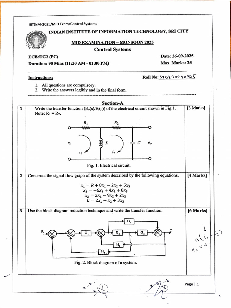 Control System M2025 | PDF