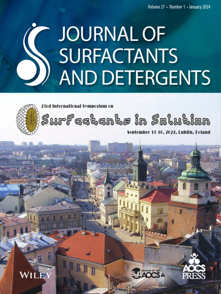 J Surfact Detergents - 2024 - Issue Information | PDF | Detergent ...