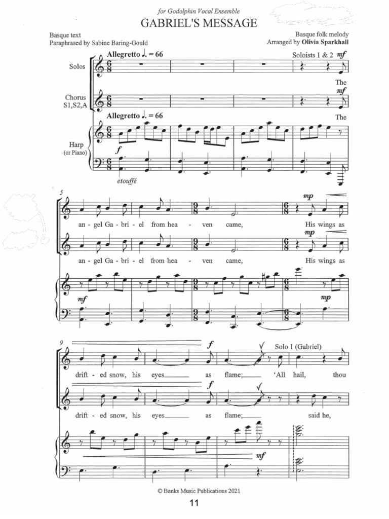 Gabriel's Message - Sparkhall | PDF
