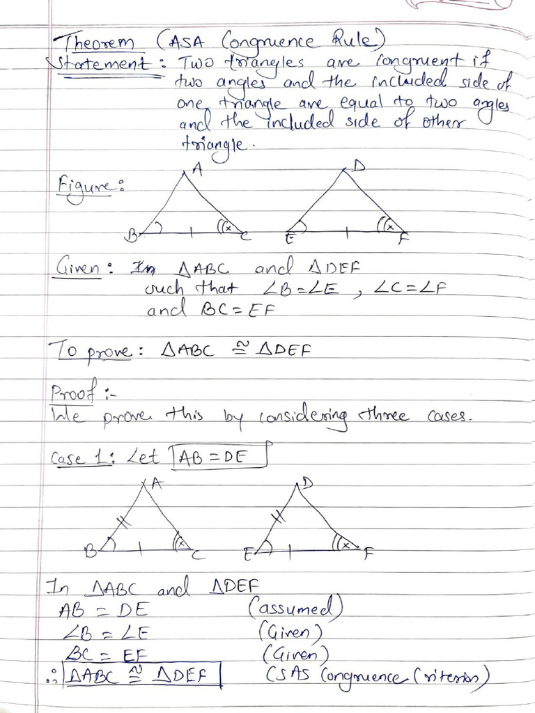 ASA Criterion Proof | PDF