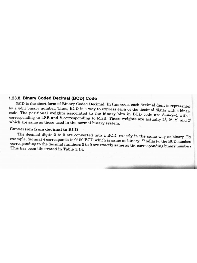 Bcd Numbers and Bcd Addition and Subtraction | PDF